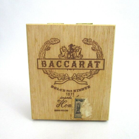Vintage Wood Baccarat Dolce Far Niente 1871 Cigar Box Imported Honduras - Empty - Picture 1 of 9